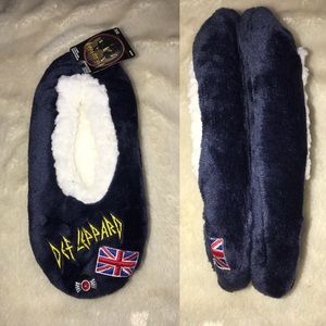Def Leppard Slipper Socks Size S/M Shoe Size 5/7